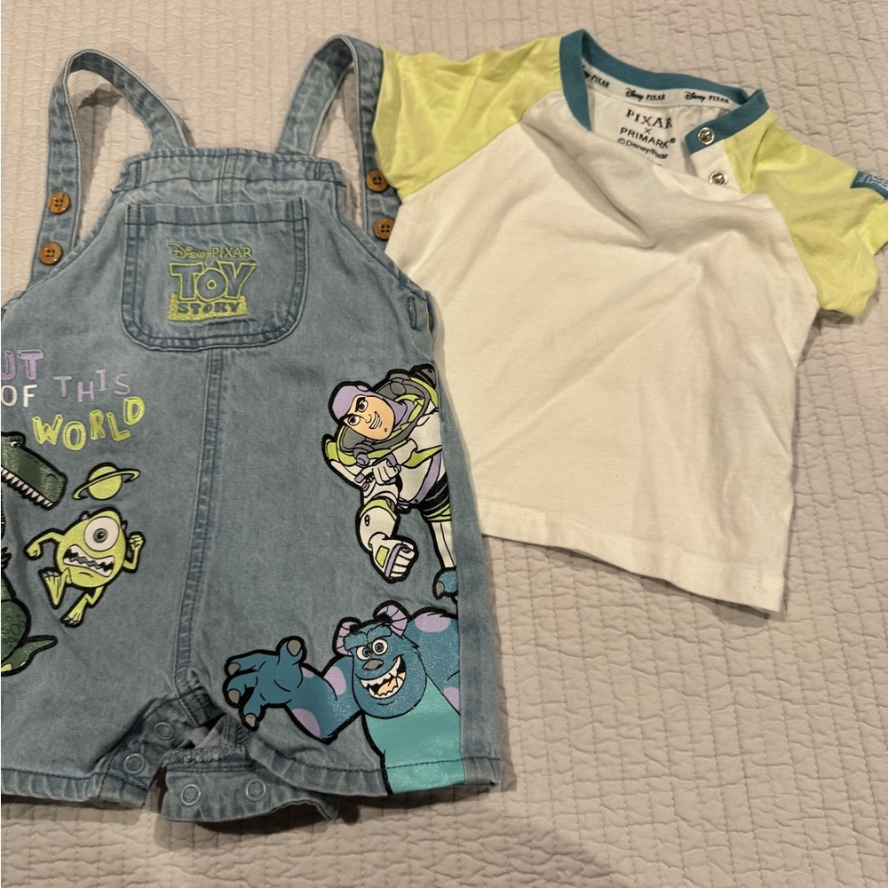 Disney Pixar Baby T-Shirt - White and Yellow